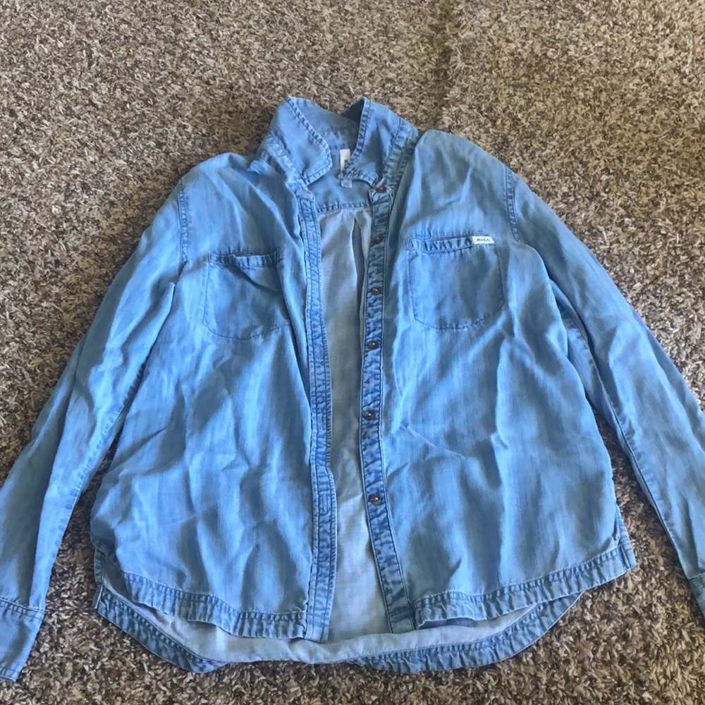 RVCA Long Sleeve Button Up